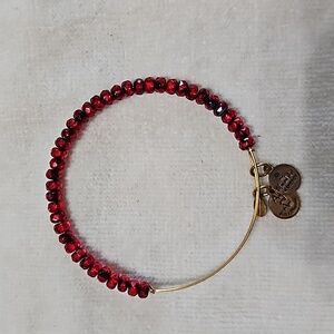 Alex and Ani red bead bracelet